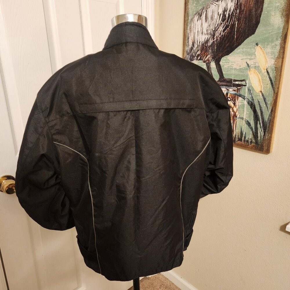 X Element Nylon Black Motorcycle Jacket Size Xl Z… - image 6
